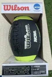 Wilson NCAA Official Size Carbon Black Infused Composite Football WTF1869