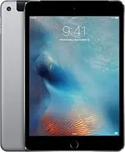 [Apple] iPad Mini 4, 128GB, Space Gray - WiFi + Cellular (Renewed)