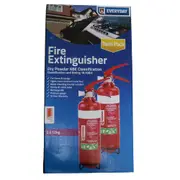 2pc Everyday 1kg Dry Powder Essential Home Safety Fire Extinguisher 4A:40B:E