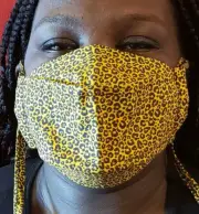 Jaguar Face Mask with 2x PM 2.5 FILTER Handmade Bandana Summer