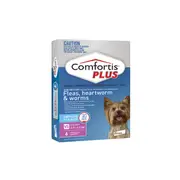 Comfortis Plus Pink Flea & Worming Tablets 2.3-4.5kg Dog - 6pk