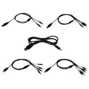 USB Male to 5.5x2.5mm Male Power Extension Cable Charging Cord Adapter