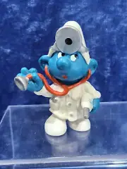 Schleich Smurfs 20037 Doctor Smurf Made in Germany 1978