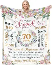 70th Birthday Gifts for Women,70th Birthday Decorations for Women,70th Birthday Gift Ideas,Happy 70th Birthday Decorations for Her,Wife,Sister,Frie...