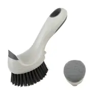 DOLANX Dish Brush Short Handle for Pot Pan Plate Dishes with 1 Sponge Head