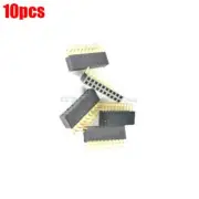 10Pcs Pin Header Pitch 2X10 Socket Connector Double Row 2.54MM Right Angle ge