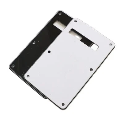 Guitar Back Plate Cover Floyd Rose Cavity Cover Black White Saddle Bridge