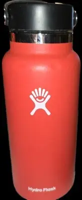 Hydro Flask Wide Mouth 2.0 32 oz Bottle with Flex Cap W32BTS612 Red SEE PICS