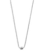 Argento Vivo Cubic Zirconia Rondell Necklace, 16