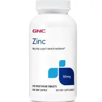 在飛比找Yahoo!奇摩拍賣優惠-美國GNC螯合鋅葡萄糖鋅50mg 250粒 鋅硒寶Zinc
