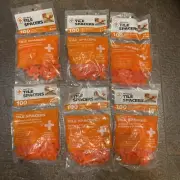6 X 100PC Tavy Basix Cross Tile Spacers 1/4in 6mm Pack Brand New
