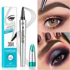 Microblading Eyebrow 3D Liquid Ink Pen Waterproof 4 Fork Pencil Brow Natural'▫