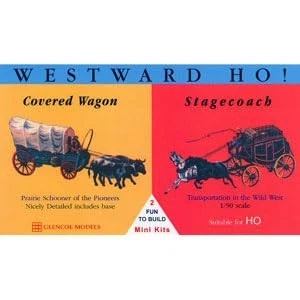 Glenco Model 1/90 Stagecoach Set - Wagon & Stagecoach
