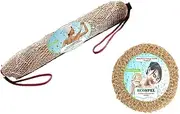 ECOSPEL 100% Vetriver Scrub Combo | Ramacaham Bath Scrub and Ramacham Back Scrub |