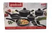Bradshaw Home Goodcook 10Pc Nonstick Cookware Set - New In Box