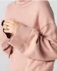 NWT $595 Adeam Intermix "Mari" mauve pink classic turtleneck sweater top XS