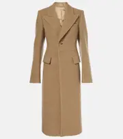 [Burberry] Burberry Single-breasted wool coat UK 8 brown