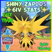 ✨ 6IV SHINY ZAPDOS ✨ POKEMON SWORD & SHIELD EVD FAST BATTLE READY