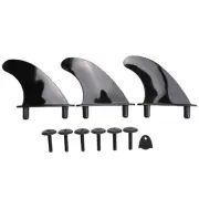 2X(3Pcs Soft Top Surfboard Fins Sets for Softboard Paddle Board Surf Boards1916