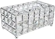 Crystal Facial Tissue Box Cover Paper Storage Holder Napkin Dispenser Organizer