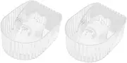 2pcs Acrylic Manicure Bowl Nail Soak Bowl for Hand Gel Nail Polish Remover