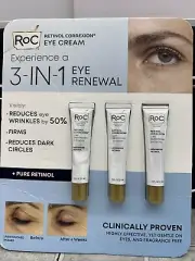 Roc retinol correxion eye cream 3 In 1 Eye Renewal Visibly Reduces Eye Wrinkles
