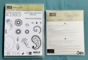 Stampin Up! Paisleys & Posies Cling stamp set & Paisley Framelits Dies (New)