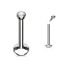 Piercing Labret Stone Zircon 1 MM