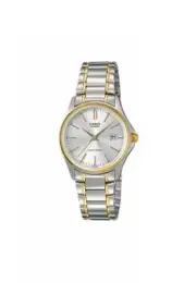 Casio LTP-1183G-7A Analog Two-tone Gold Stainless Steel Quartz Ladies Watch