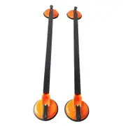 2 Pcs 36.22 Inch Car Roof Rack Cross Bars Square Steel Tube Suction Mount Rooftop Cargo Luggage Carrier Universal for Vehicles