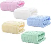 CIMAXIC Baby Care 5pcs Towels Newborn Burp Cloths Bath Sheet Boys and Girls Face Towel Handkerchief