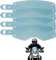 Yidueace Motorcycle Goggles Film, Riding Glass Film for Motorcycle, Protective Screen for Motorcycle Goggles, Motorcycle Riding Accessories, Tearable Design, High Visual Performance for Outdoor