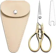 Small Precision Detail Scissors, 4.3In Pointed Tip Vintage Embroidery Shears W/