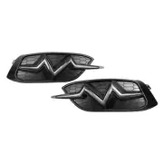 Heartbeat Pattern Rear Bumper Light For Honda Civic 2016-2018 Red LED Fog Lamp (for: Honda Civic)