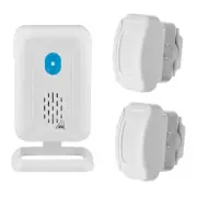 Long Range Wireless Driveway Alarm Outdoor Weather Resistant Motion Sensor White