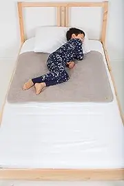 PeapodMats Waterproof Reusable & Breathable Bedwetting Incontinence Mattress Protector Pad - Sand 3x3