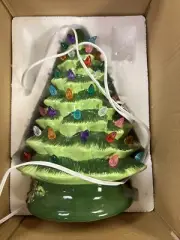 NIB BCP 12" Ceramic Christmas Tree w/ Star Topper