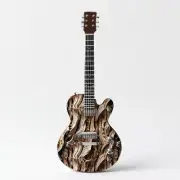 Drift Wood Pro Guitar/Bass Skin Axe Premium Re-Skin Vinyl Wrap reproduction