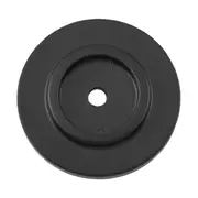 9690 Backplate For Domed Cupboard Knob Matte Black D25mm