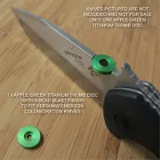 Kershaw Emerson CQC-1K 2K 3K 4K 5K 6K 7K 8K Knife Ti Thumb Disc - APPLE GREEN
