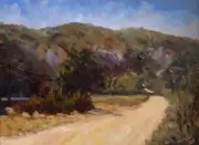 Laguna Beach Big Bend Canyon Plein Air Painting Oil on Canvas Panel 2024