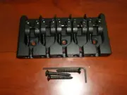 NEW - Hipshot 5-String A Aluminum Bass Bridge, BLACK, CHOOSE YOUR SPACING!