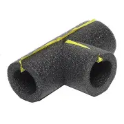 Tee Pipe Insulation, Polyethylene Foam, Gray, For 3/4-In. Copper Pipe 5TEE78H