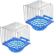 Totority 2pcs Bird Nesting Cage for Finch and Parrot Portable Hatching Box for Birds Comfortable and Convenient Nest Holder for Pigeons and Canaries Easy Installation