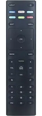 VIZIO XRT136 Smart TV Remote Control - Black