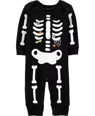 Baby Carter's Halloween Glow-In-The-Dark Skeleton Jumpsuit 3 Months
