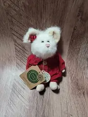 Boyd's Bears Plush White Mouse "Monterey Mouski" Jointed 7"
