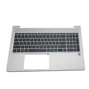 New Silver Palmrest Backlit Keyboard For HP ProBook 650 655 G8 M49545-001 15.6in