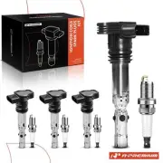 4 Ignition Coil & IRIDIUM Spark Plug Kits for Audi A4 01-06 TT Quattro VW Golf (for: Audi)