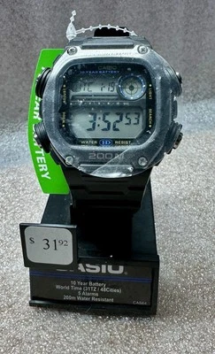 Casio CAS64 Illuminator World Time (31TZ/48Cities) 5 Alarms 200m Water Resistant